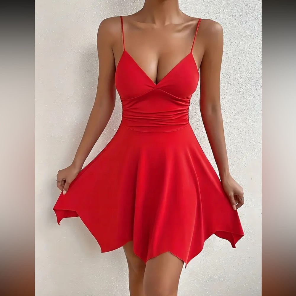 Red Pixie Dress - Picture 3 of 6